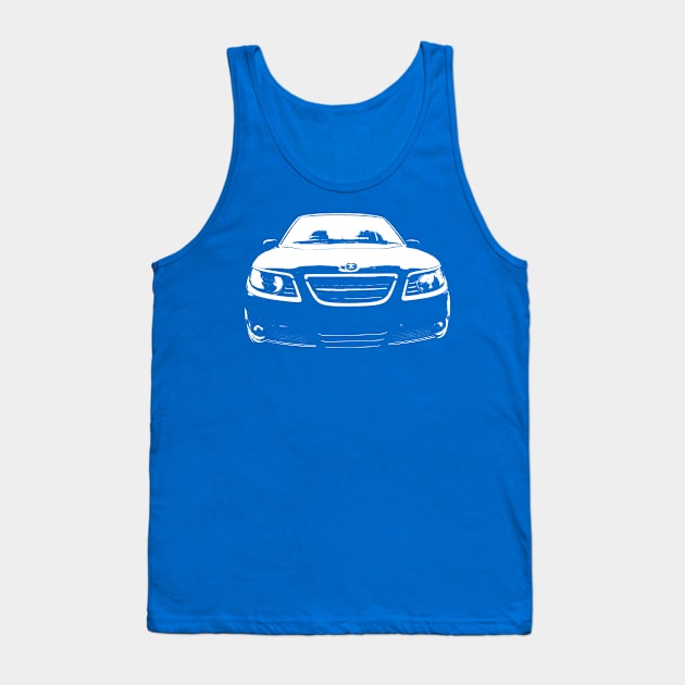 Saab 9-5 1st generation facelift classic car monoblock white Tank Top by soitwouldseem